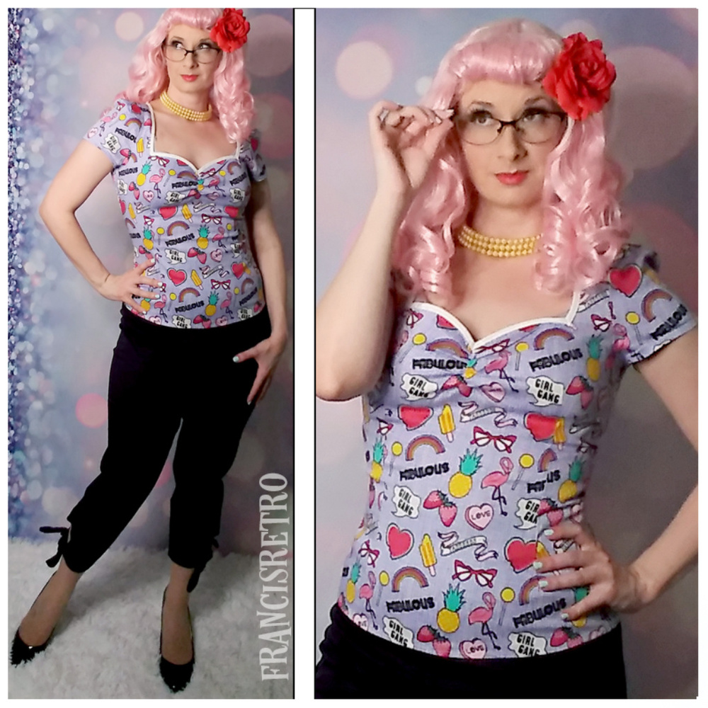 🌈Collectif Fun Yas! sweets Heart Strawberry Retro